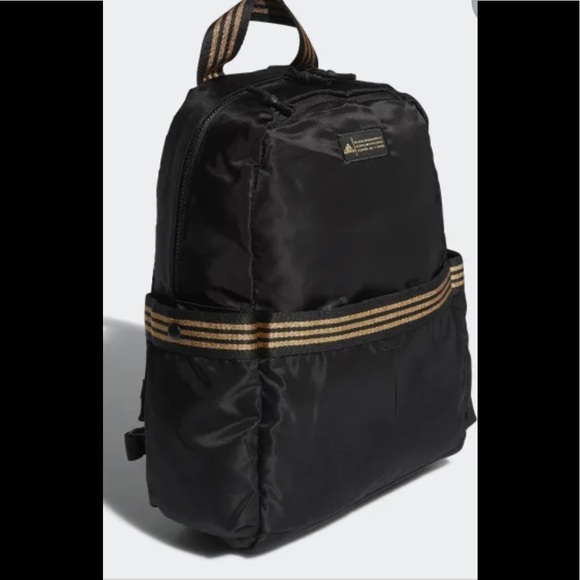 adidas VFA Backpack Gold Stripe Black Bring glitter Backpacks